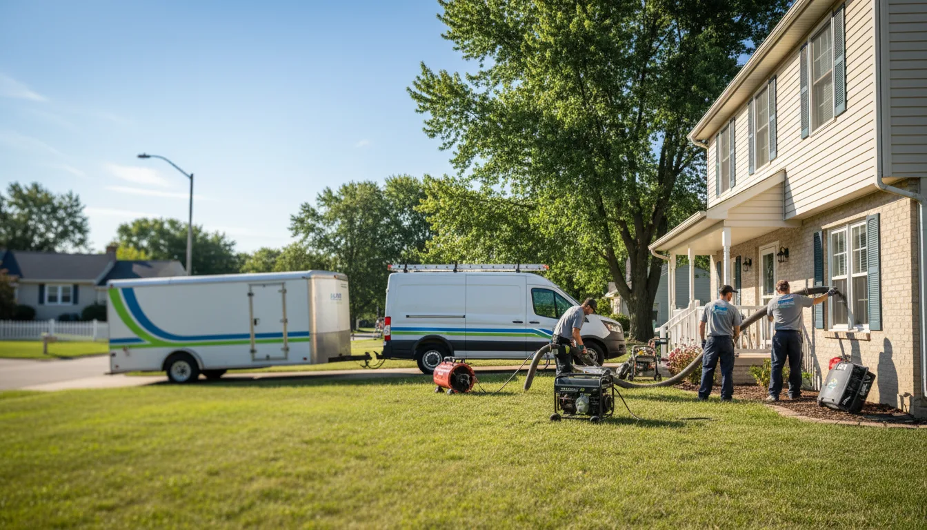 Flooded Basement Restoration And Cleanup With Repair in Galena, KS near me
